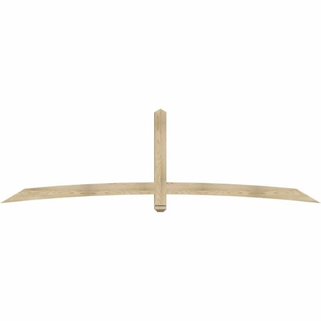 Ekena Millwork Bellingham Rough Sawn Timber Gable Bracket, Douglas Fir, 108"W x 31 1/2"H x 4"D x 4"F, 7/12 Pitch GBW108X31X0404BEL00RDF